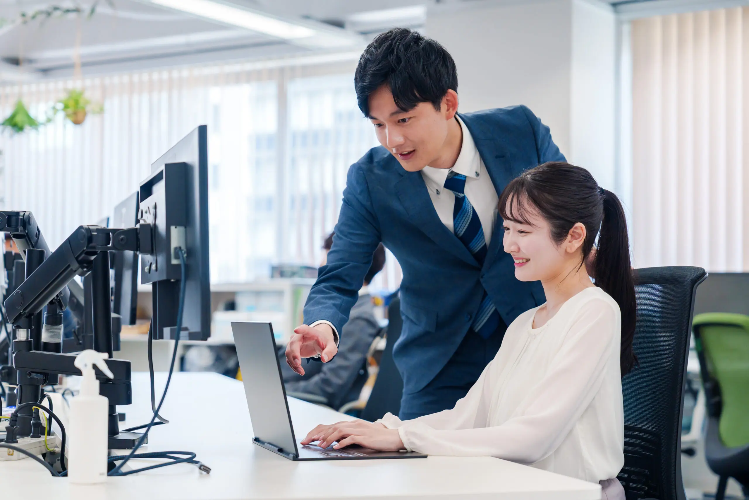 Professional teamwork in modern office