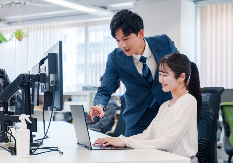 Professional teamwork in modern office